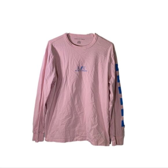 American Eagle Large Pink‎ Long Sleeve Shirt - Picture 1 of 5